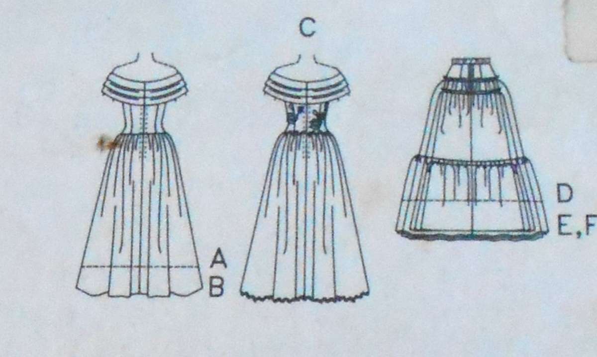 BUTTERICK 5252 BRIDAL GOWN & PETTICOAT SIZE 12-14-16 COMPLETE CUT TO 16