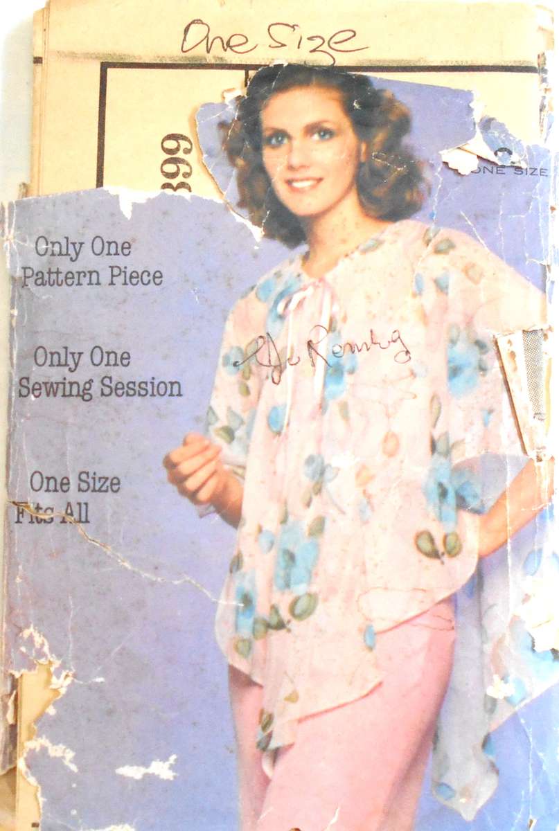 BUTTERICK 5399 ONE PIECE TOP ONE SIZE COMPLETE-ZIPLOC