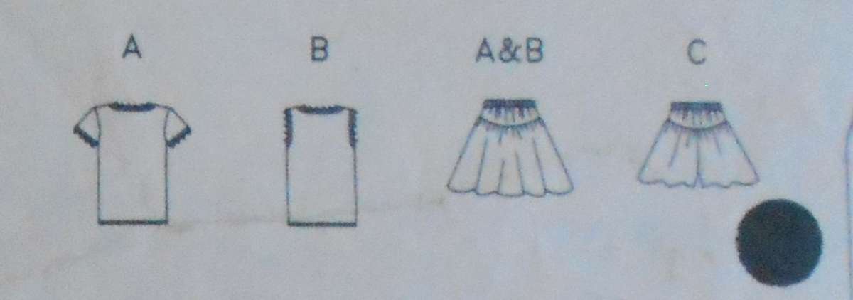 BUTTERICK 6361 GIRLS CULOTTES-TOP-PANTS-SKIRT SIZE 12-14 YEARS COMPLETE