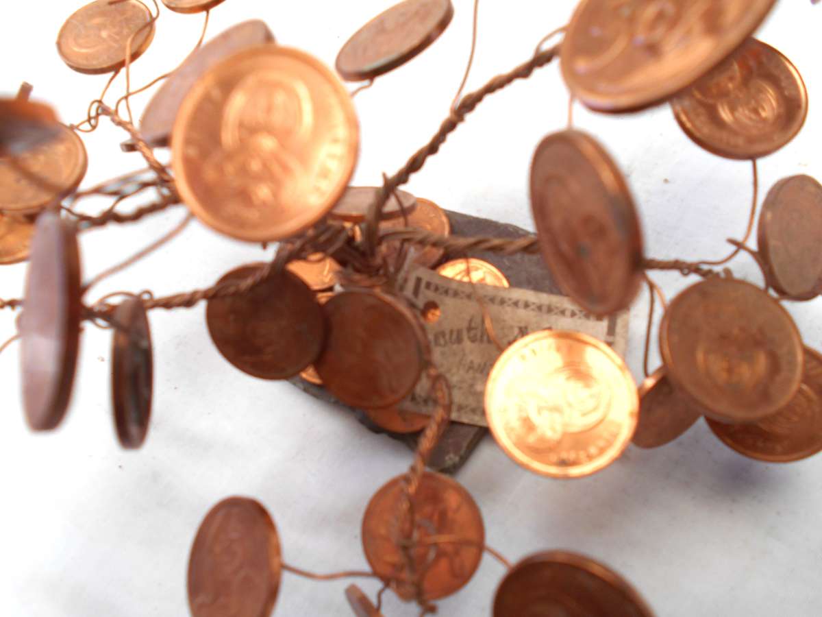 STUNNING SOUTH AFRICAN 5 CENT MONEY TREE CIRCA 2008