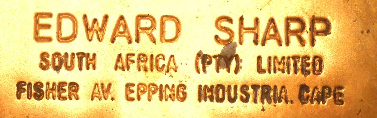 1961 SOUTH AFRICAN SPRINGBOK COIN ROUND TIN BY EDWARD SHARP