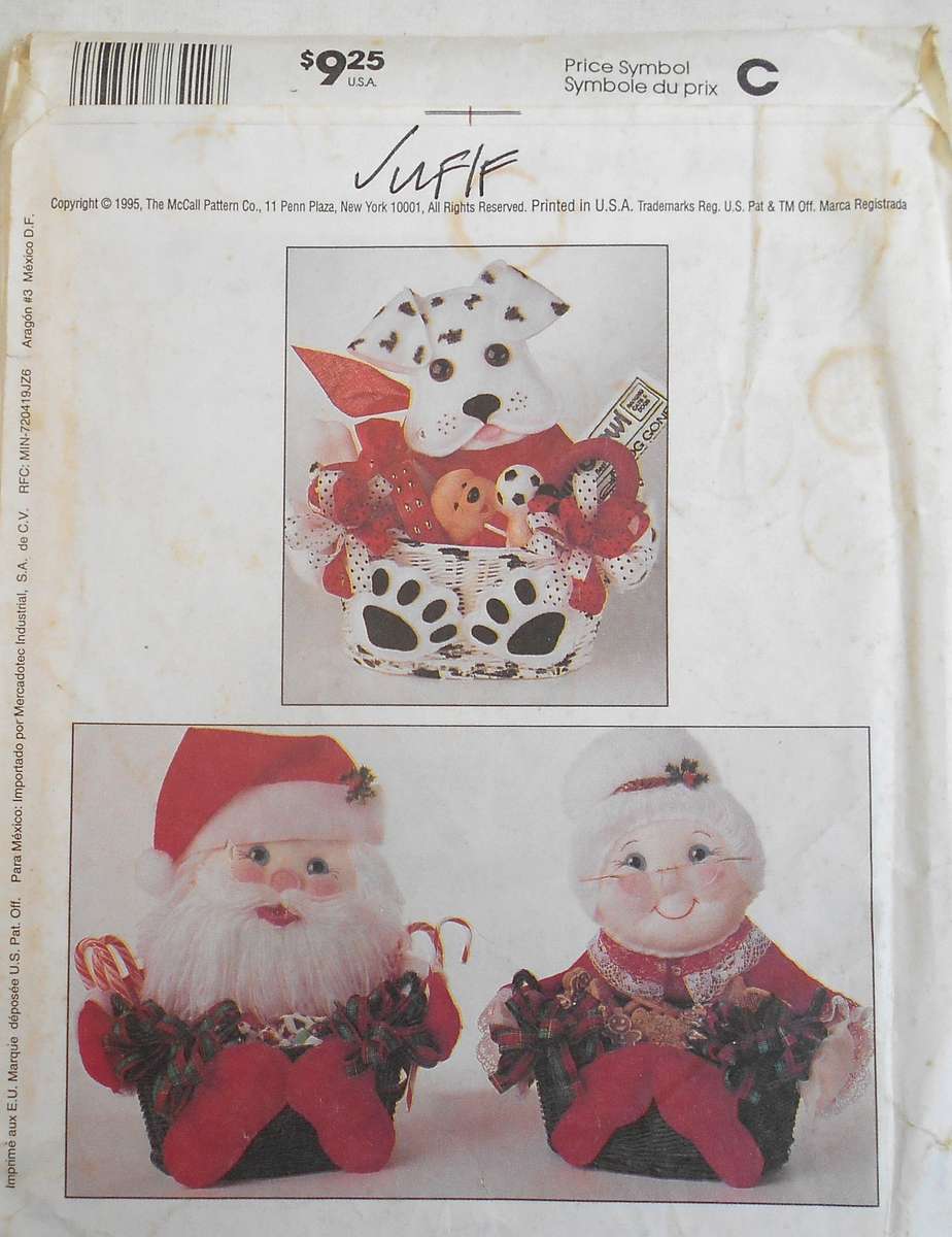 McCALLS CRAFT 7641 SWEET BASKETS COMPLETE-UNCUT-F/FOLDED