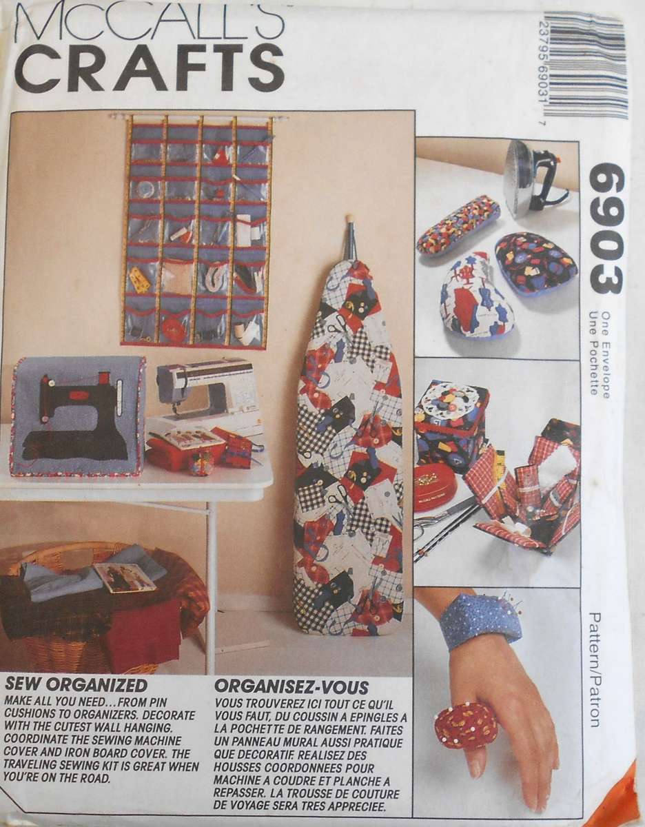 McCALLS CRAFT 6903 SEW ORGANIZED  COMPLETE-UNCUT-F/FOLDED