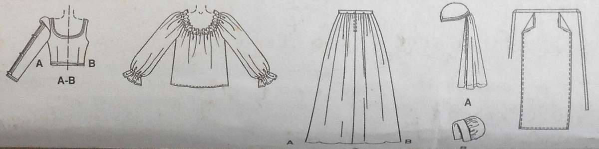 McCALLS COSTUMES 2793 ELIZABETHAN COSTUMES SIZE 12-14-16 COMPLETE-UNCUT-F/FOLDED