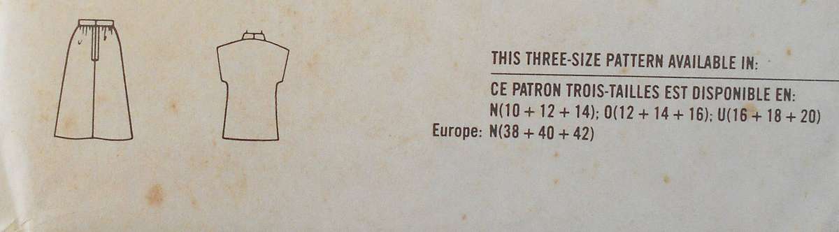 SIMPLICITY 5891 TWO PIECE DRESS SIZE 12-14-16 COMPLETE-UNCUT-F/FOLDED