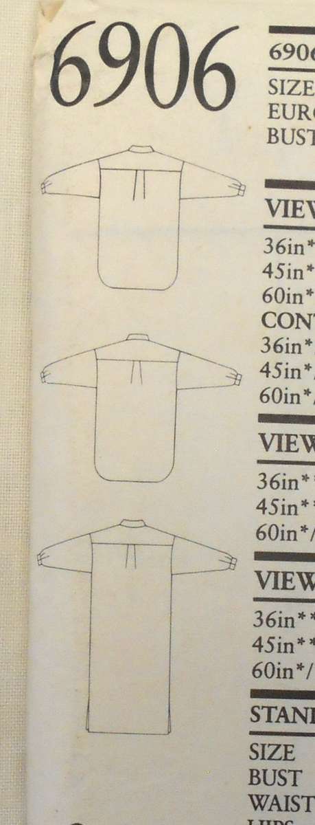 NEW LOOK 6906 OVERSIZE SLEEP SHIRTS SIZE 8-18 COMPLETE-UNCYUT-F/FOLDED