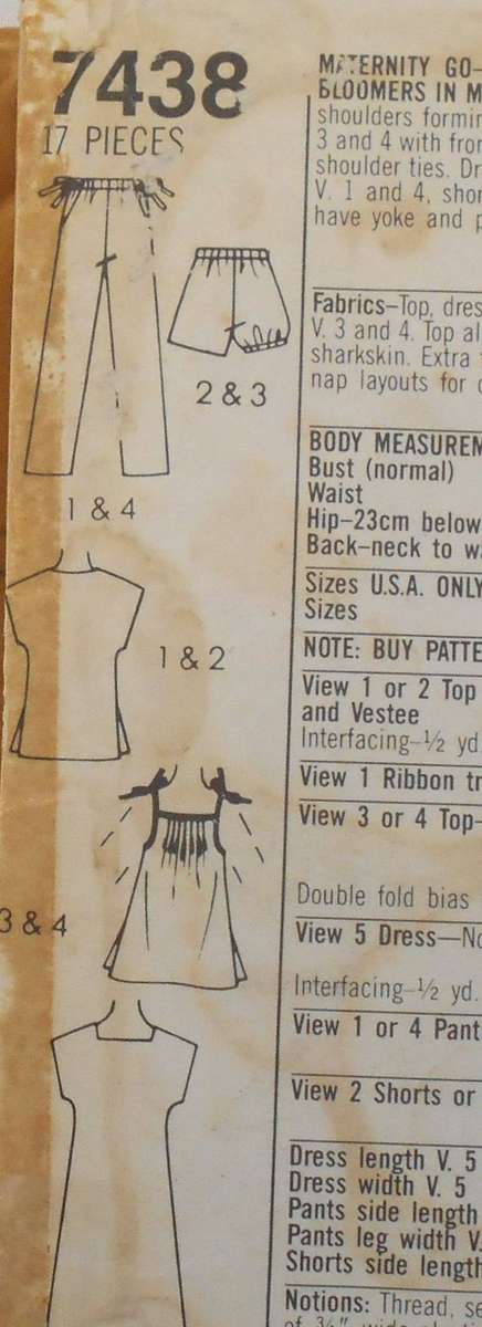 SIMPLICITY 7438 PULLOVER DRESS-PULL ON PANTS & SHORTS SIZE 16-COMPLETE-ZIPLOC