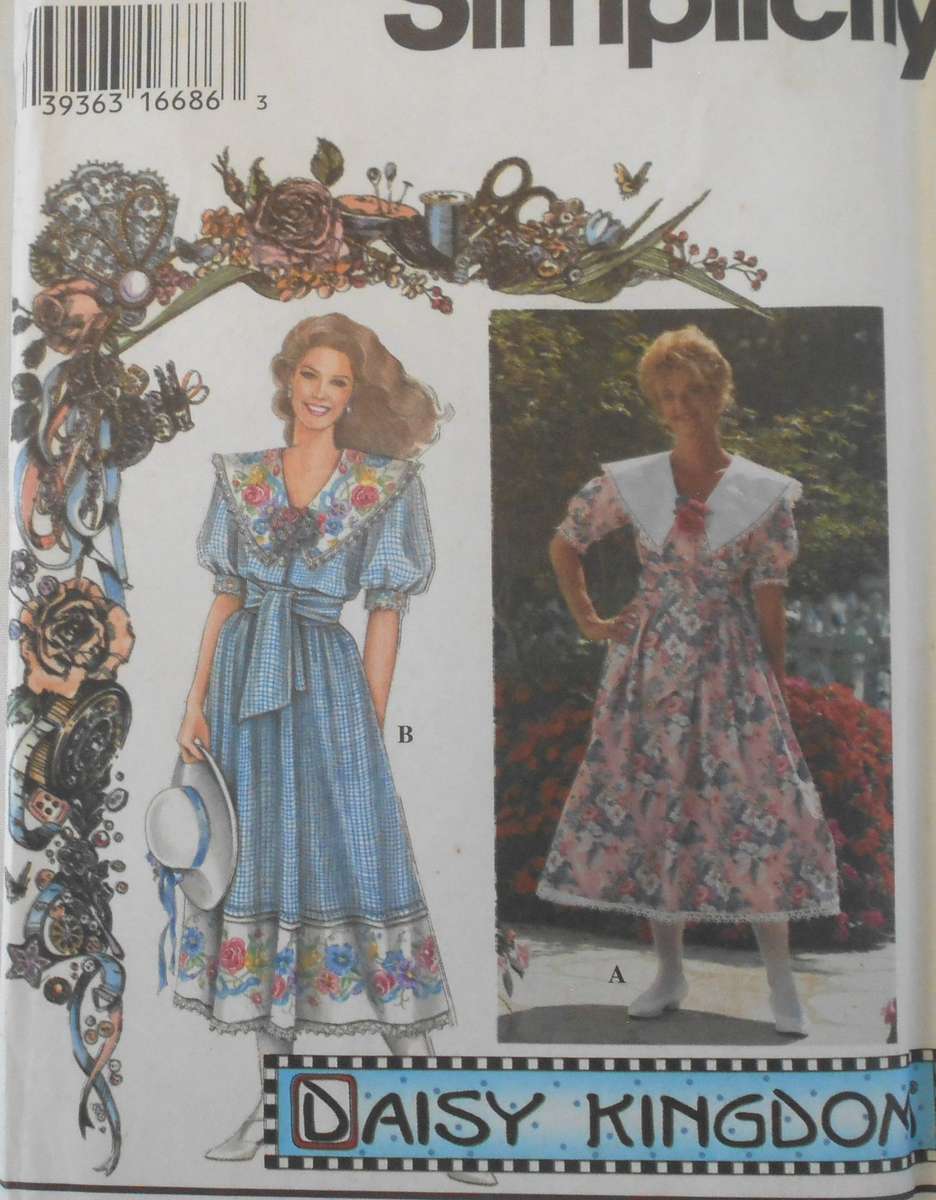 SIMPLICITY 9453 DRESS & SASH SIZE  10-16 COMPLETE-UNCUT-F/FOLDED
