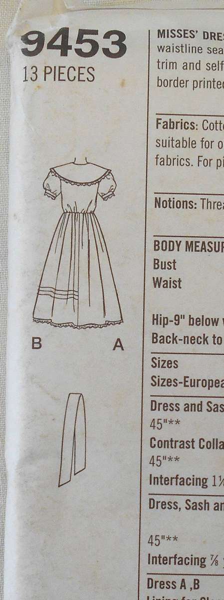 SIMPLICITY 9453 DRESS & SASH SIZE  10-16 COMPLETE-UNCUT-F/FOLDED