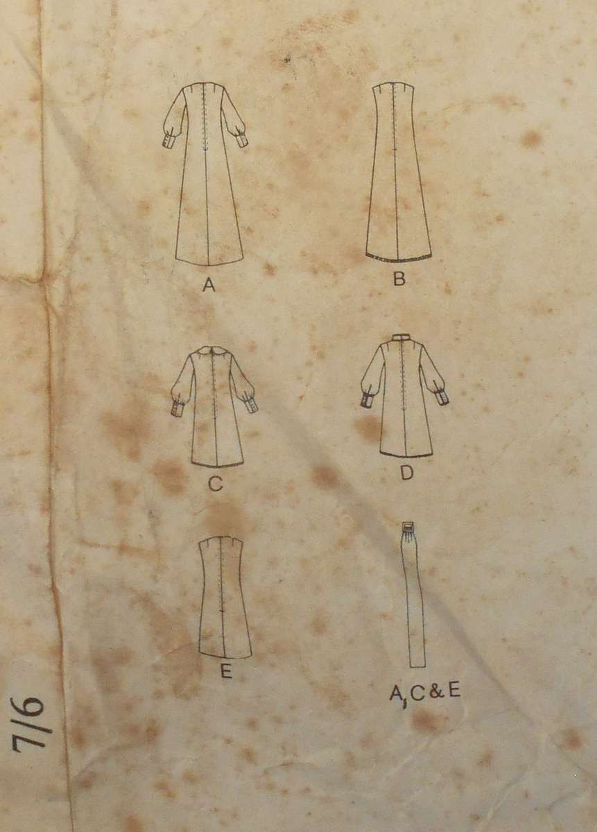 VOGUE BASIC DESIGN 2067 ONE PIECE DRESS SIZE 10 BUST 32 1/2 SEE LISTING-ZIPLOC