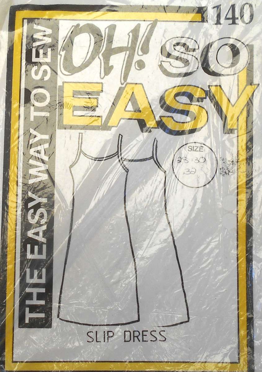 OH SO EASY 140 SLIP DRESS SIZE 28-30-32 COMPLETE-UNCUT-F/FOLDED