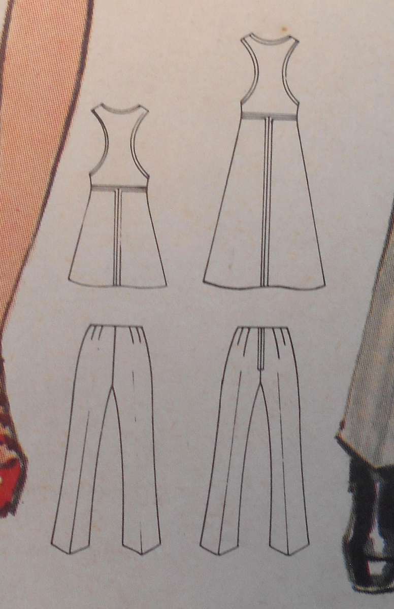 BUTTERICK 5852PINAFORE-PANTS SIZE 16 BUST 38 COMPLETE