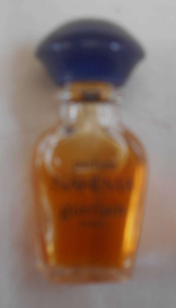 Miniature Vintage NAHEMA GUERLAIN Pure Parfum 2,3 ml Perfume Blue CAP - FULL