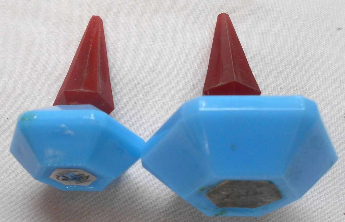 Lou by Cacharel 3.7 ml & 2.5 m- Burgundy and blue bottles