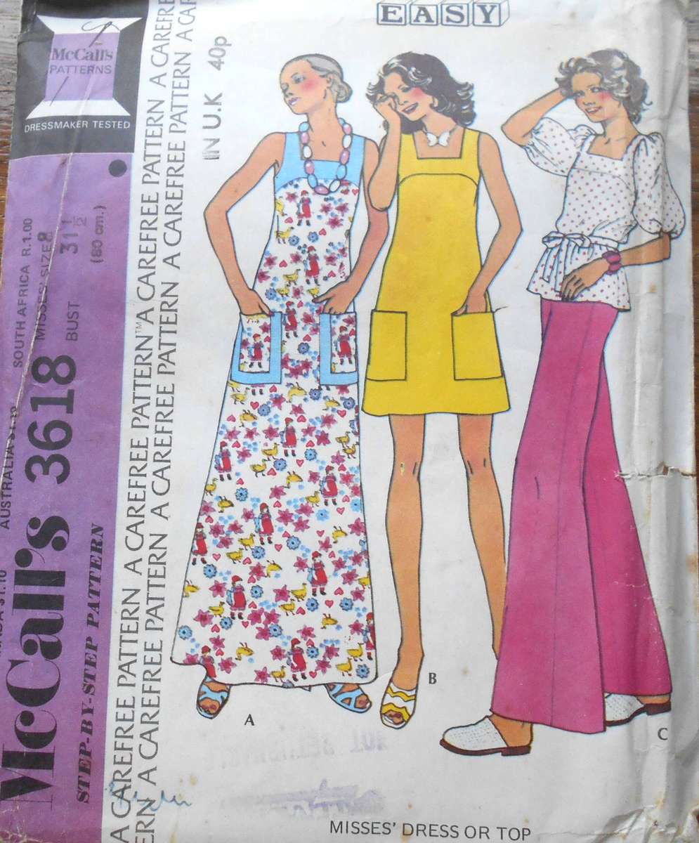 VINTAGE McCalls 3560 TOP-PANTS-SHORTS-SKIRT SIZE 10 BUST 32 1/2" COMPLETE