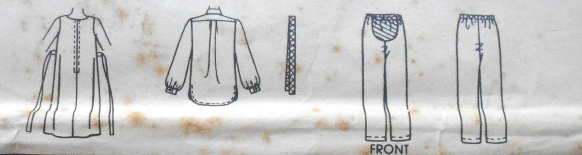 McCalls 7464 MATERNITY PINAFORE-DRESS-SHIRT-PANTS SIZE 12 BUST 34 COMPLETE-UNCUT-F/FOLDED