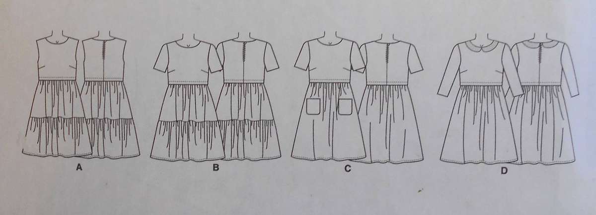 McCalls M7080 PULLOVER DRESS WITH SEMI FITTED BODICE SIZE 6-8-10-12-14 COMPLETE-CUT TO 14