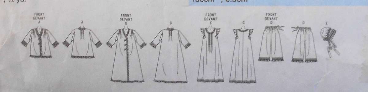 BUTTERICK B5061 JACKET-ROBE-PANTS-HAT SIZE XS-S-M (4-14) NO NIGHTGOWN PATTERN SUPPLIED