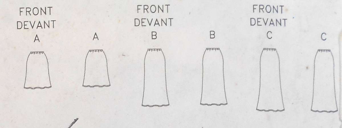 BUTTERICK 5431 SET OF SKIRTS SIZE 12-14-16 COMPLETE-UNCUT-F/FOLDED