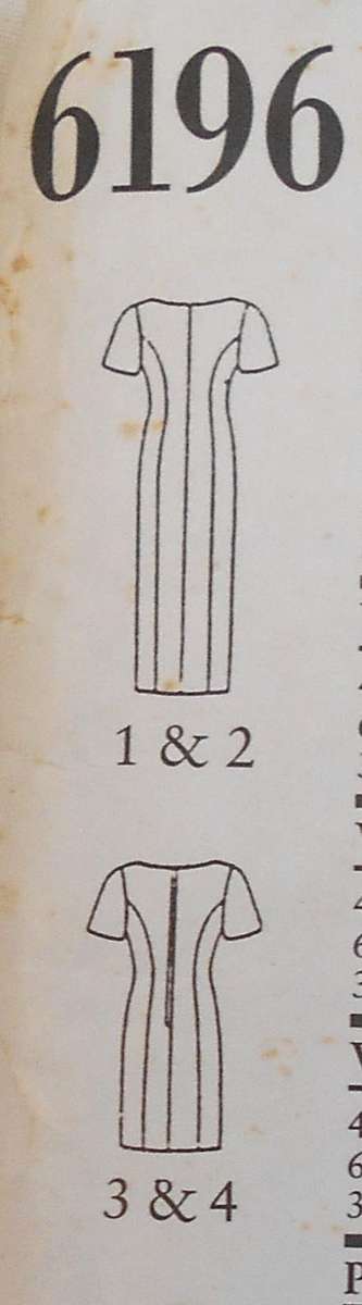 NEW LOOK PATTERNS 6196 PANELLED DRESS SIZES 8-18-COMPLETE-CUT TO 18