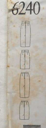 NEW LOOK PATTERNS 6240 SLIM FIT SKIRTS SIZES 8-18 COMPLETE-UNCUT-F/FOLDED