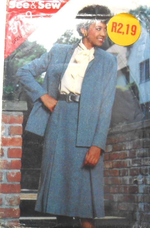 BUTTERICK 5229 JACKET & SKIRT SIZE 14-16-18 COMPLETE-UNCUT-F/FOLDED