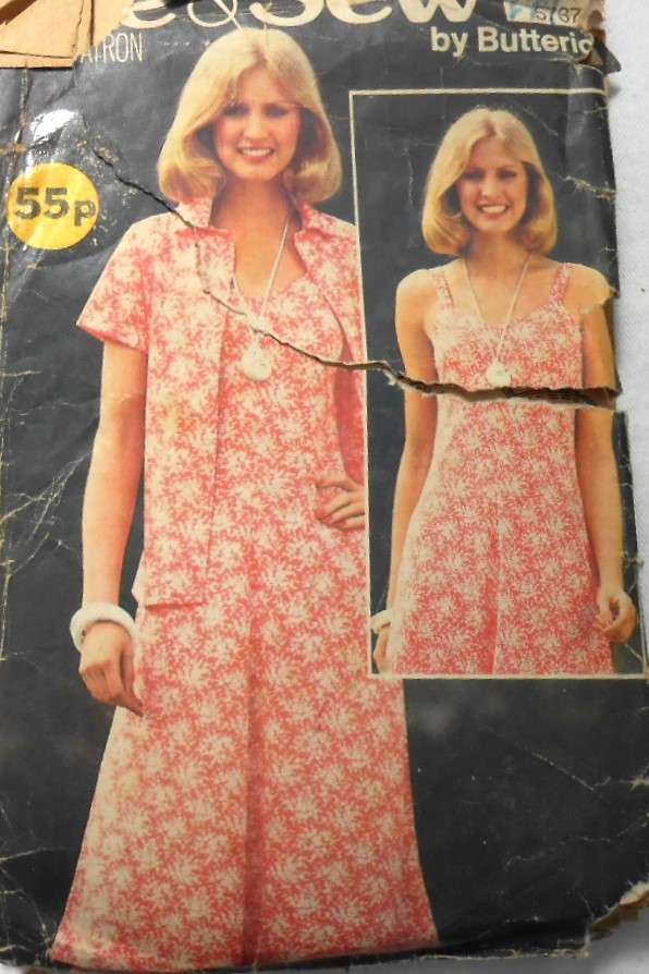 BUTTERICK 5767 JACKET-DRESS SIZE 10 COMPLETE-ZIPLOC