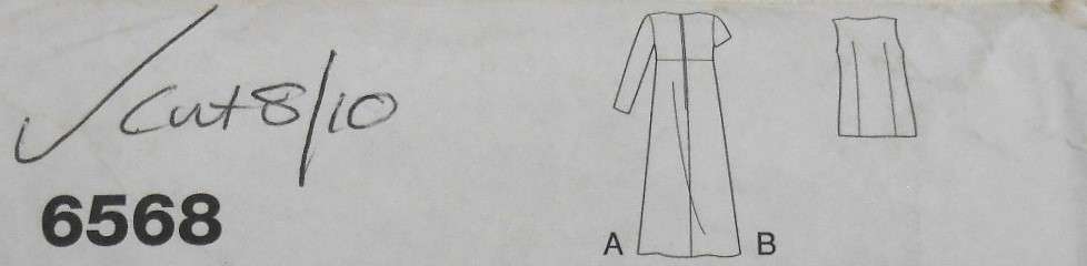 NEW LOOK PATTERNS 6568 DRESS & LONG WAISTCOAT SIZES 8-18 COMPLETE CUT TO 8/10