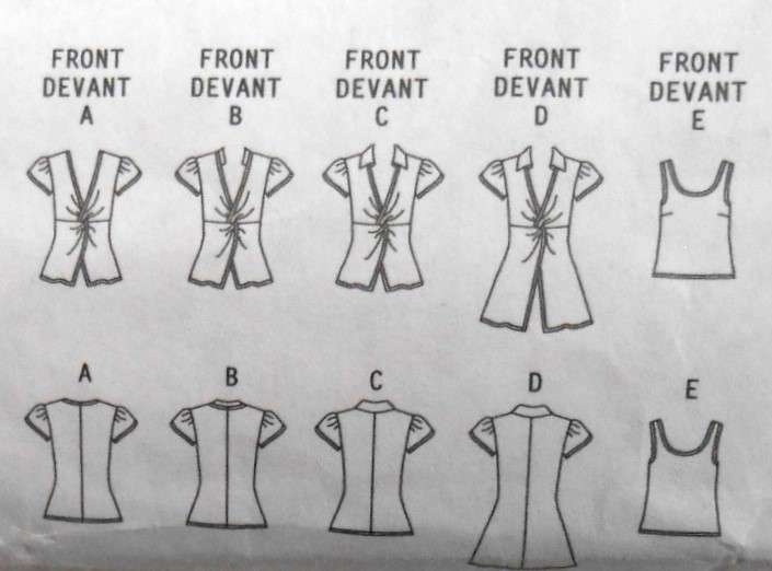 BUTTERICK B4986 TOP & CAMISOLE SIZE 16-18-20-22 COMPLETE-PART CUT TO 16