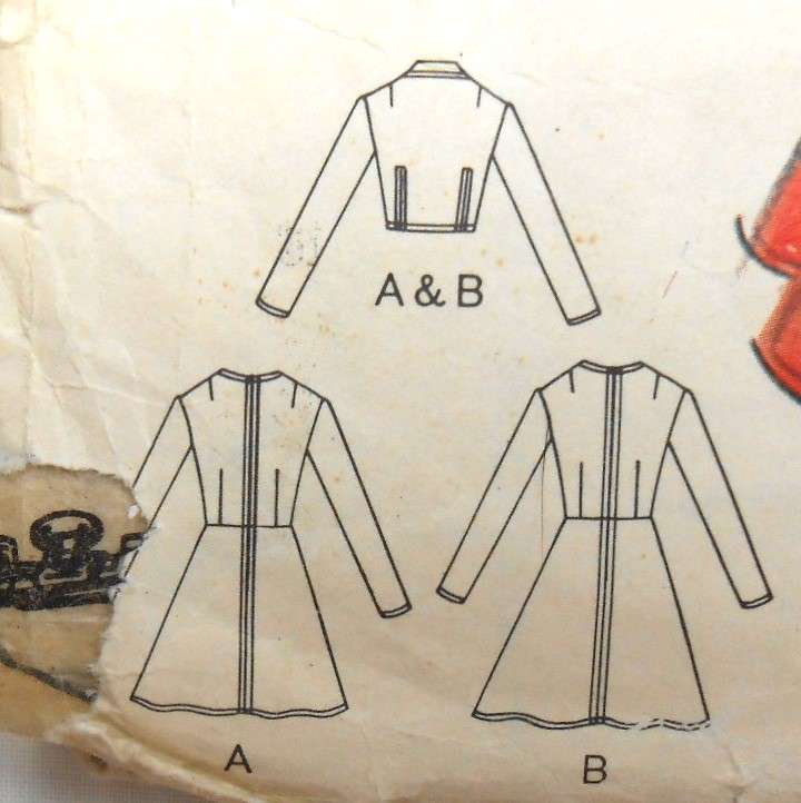 VINTAGE VOGUE 8374 DRESS & JACKET SIZE 14 BUST 36 COMPLETE