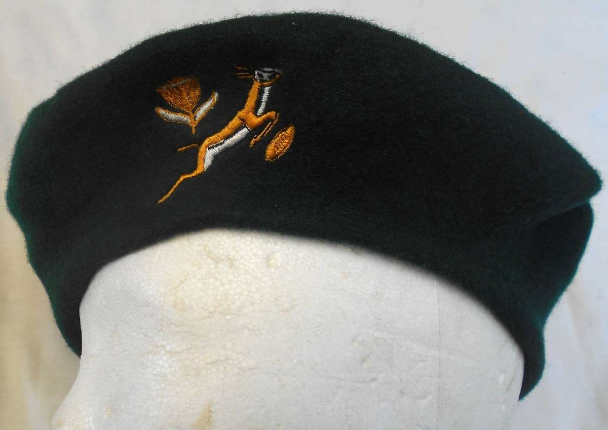 SPRINGBOK RUGBY GREEN BERET SA VS FRANCE 23 JUNE 2001