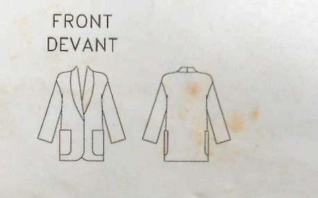 BUTTERICK 4138 VERY LOOSE-FITTING LINED JACKET SIZE 8-10-12 COMPLETE CUT TO 12