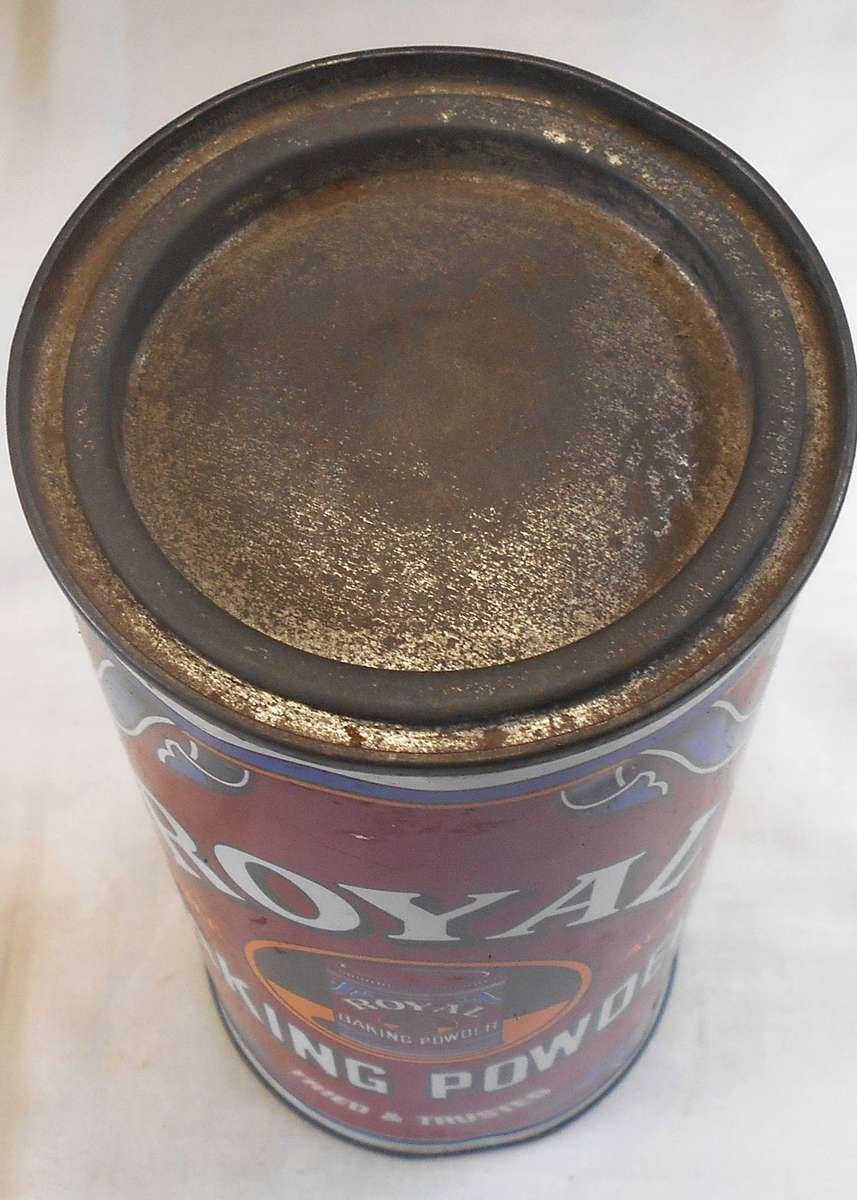 VINTAGE SA ROYAL BAKING POWDER 500G TIN MEASURES 150 mm CM IN HEIGHT