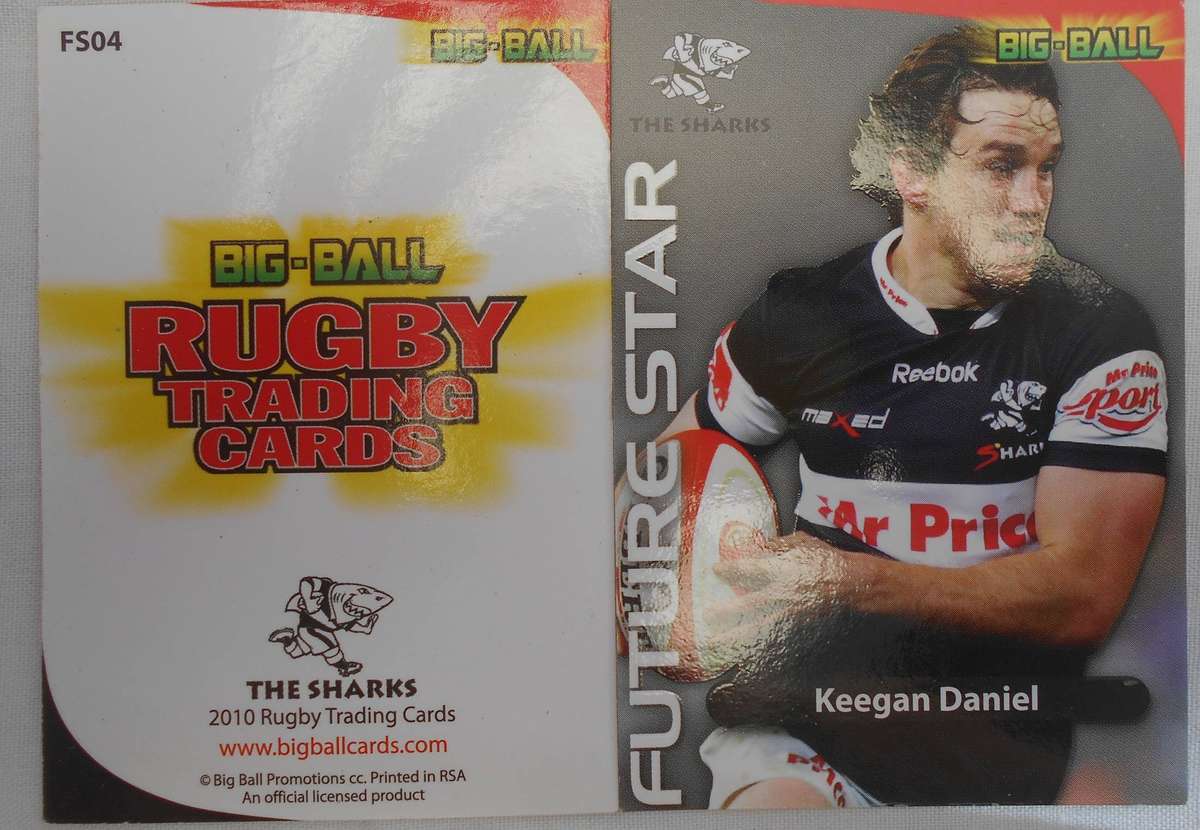 KEEGAN DANIEL- FUTURE STAR 2010 BIG BALL RUGBY TRADING CARDS # FS 04