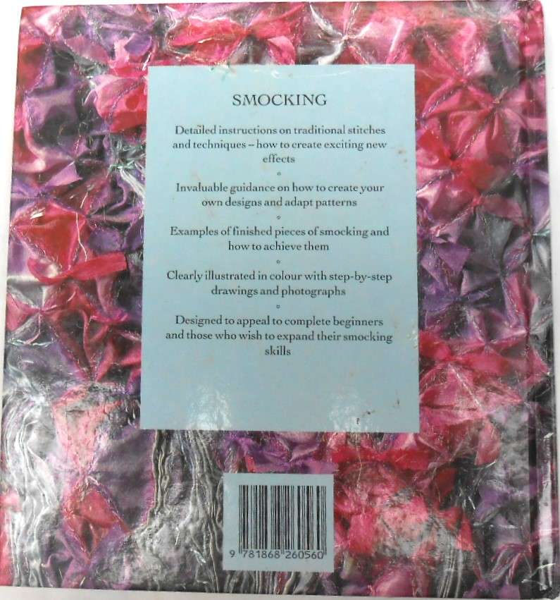SMOCKING-EMBROIDERY SKILLS - ANNE ANDREW-132 PAGES HARD COVER