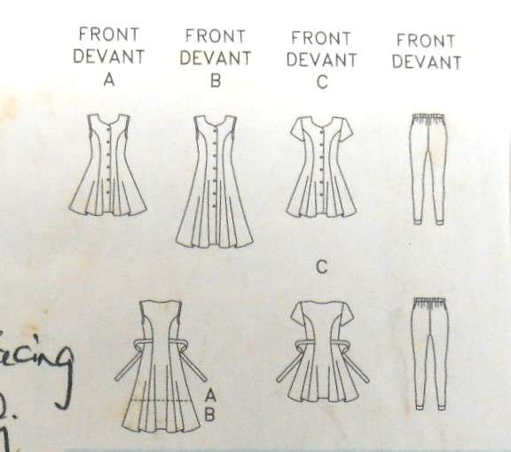 BUTTERICK 3275 GIRLS DRESS & LEGGINGS SIZE 7-8-10 YEARS COMPLETE CUT TO 10 YEARS