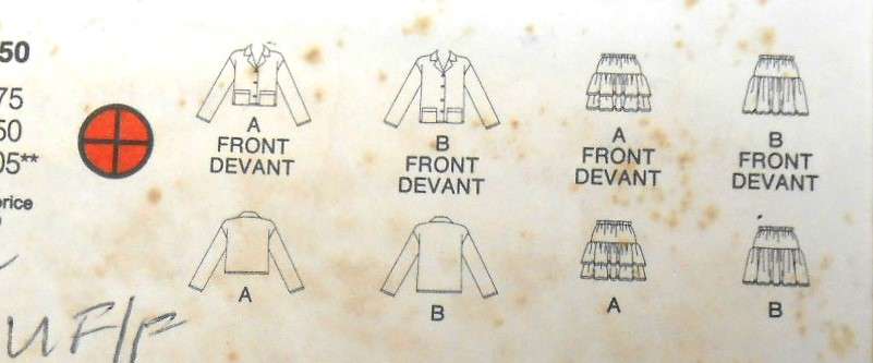 BUTTERICK 6264 GIRLS SHIRT & SKIRT SIZE 12-14 YEARS COMPLETE-UNCUT-F/FOLDED