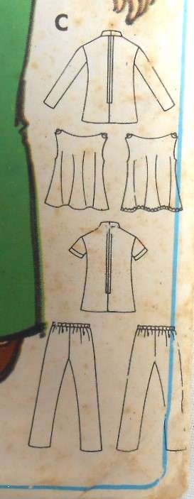 BUTTERICK 5935 INFANTS PINAFORE-DRESS & PANTS SIZE 6 MONTHS 19 BREAST COMPLETE