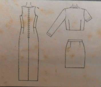 McCALLS 8611 UNLINED JACKET-DRESS-SKIRT SIZE 16 COMPLETE