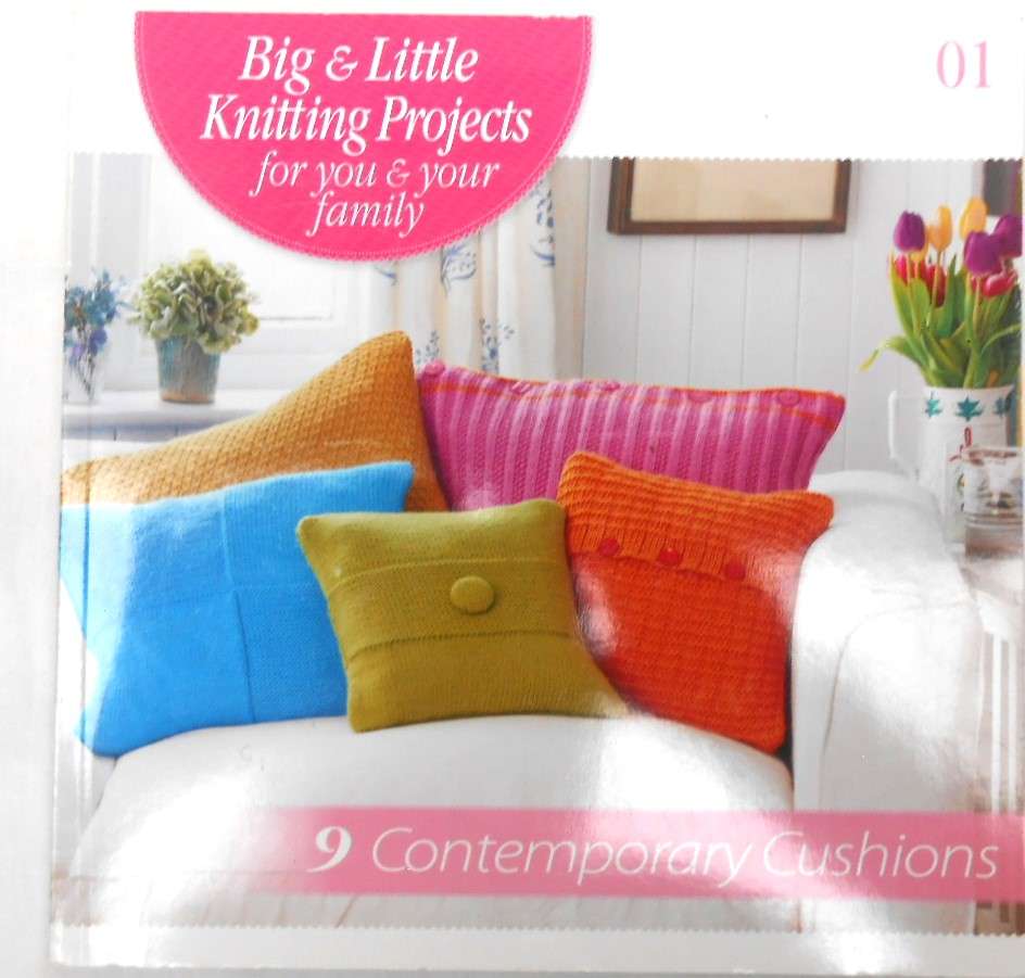 BIG LITTLE KNITTING PROJECTS - 01- CONTEMPORARY CUSHIONS 56 A5 PAGES