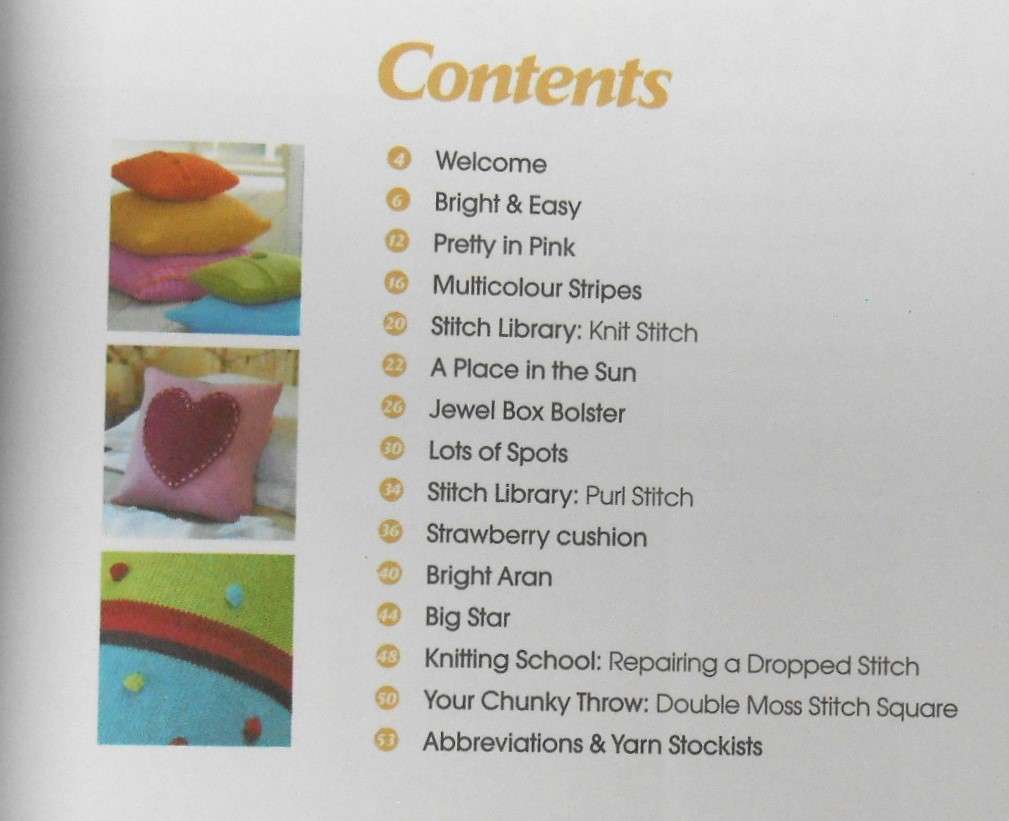 BIG LITTLE KNITTING PROJECTS - 01- CONTEMPORARY CUSHIONS 56 A5 PAGES