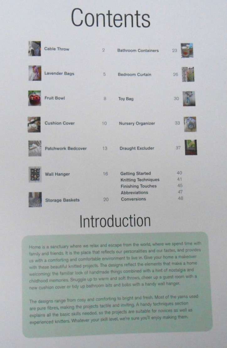 THE KNITTED HOME-12 CONTEMPORARY PROJECTS TO MAKE -52 PAGES