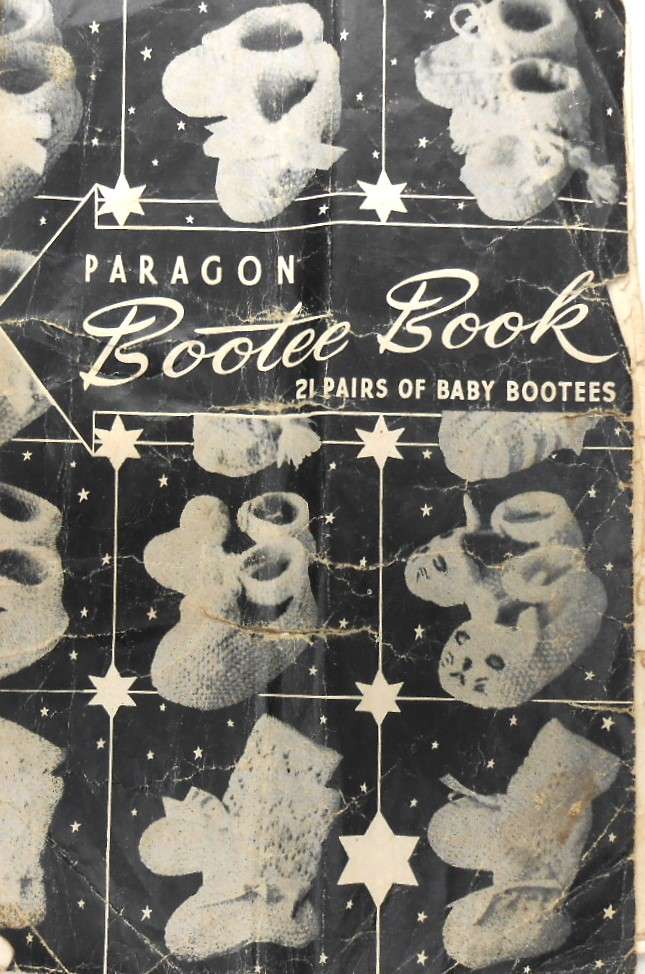 PARAGON BOOTEE BOOK - 21 PAIRS OF BABY BOOTEES-VINTAGE ISSUE