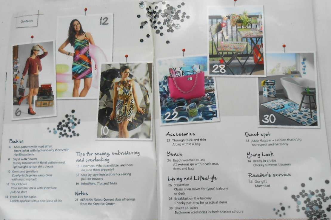 BERNINA INSPIRATION MAGAZINE NO 56 2013 WITH PATTERN PULLOUT