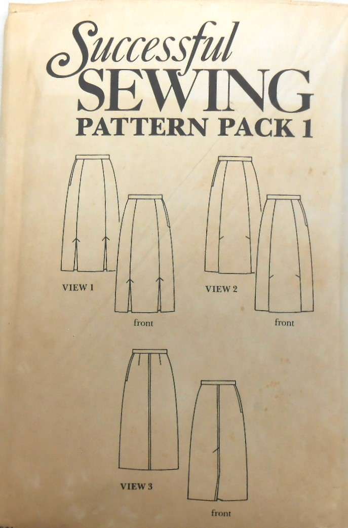 SUCCESSFUL SEWING PATTERN PACK 1 SET OF SKIRTS 8 - 18 COMPLETE-CUT TO 14