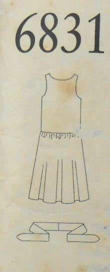 NEW LOOK PATTERNS 6831 HIPSTER DRESS & SASH SIZE 8-18 COMPLETE-CUT TO 12