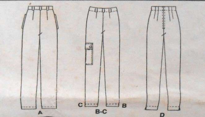 McCALLS 2080 RELAXED FIT PANTS SIZE 12 COMPLETE