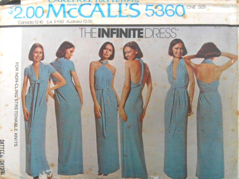 McCALLS  5360 THE INFINITE DRESS ONE SIZE-COMPLETE