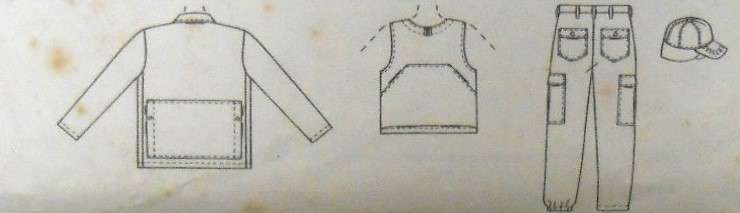 McCALLS 9583 MENS UNLINED JACKET-UNLINED VEST-PANTS-HAT SIZE 46-48-50 COMPLETE-UNCUT-F/FOLDED