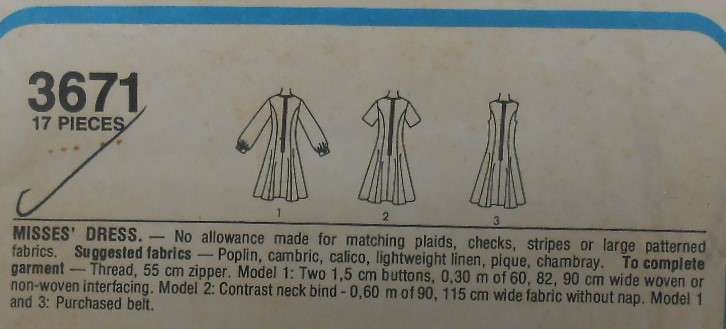 STYLE 3671 PANELLED DRESS SIZE 14 COMPLETE